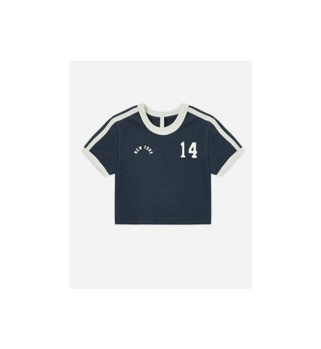 Rylee + Cru Baby Doll Tee - Navy (Pre-order)