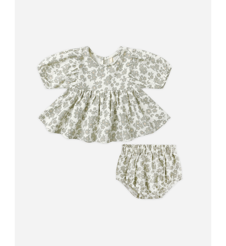 Quincy Mae Francy Set - Green Floral (Pre-order)