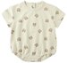Quincy Mae Relaxed S/S Bubble Romper - Brown Bear (Pre-order)