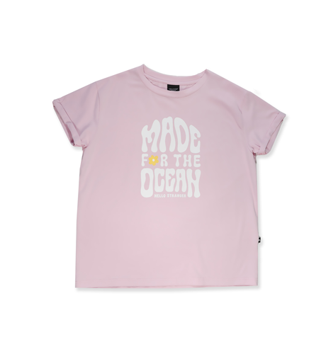 Hello Stranger Made For The Ocean Bailey Tee - Pink