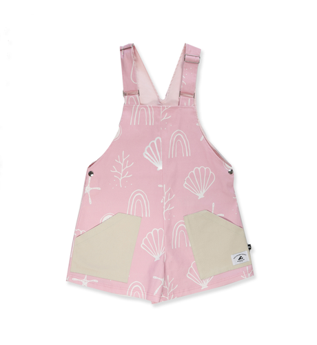 Hello Stranger Girls Overall - Pink/Oat