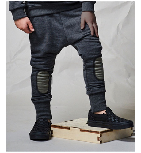 LFOH Kids Dropout Trackies Charcoal/Army
