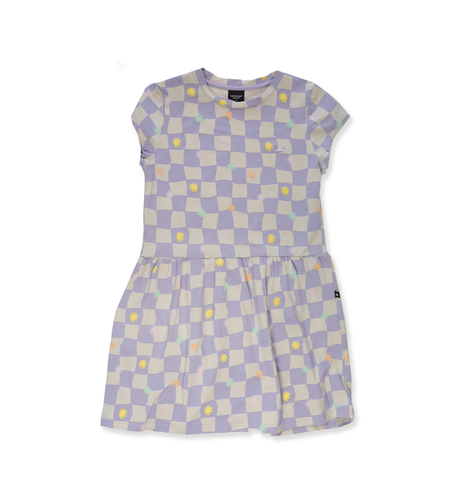 Hello Stranger Girls Palma Dress - Purple Check