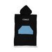 Hello Stranger Poncho Towel - Black/Blue