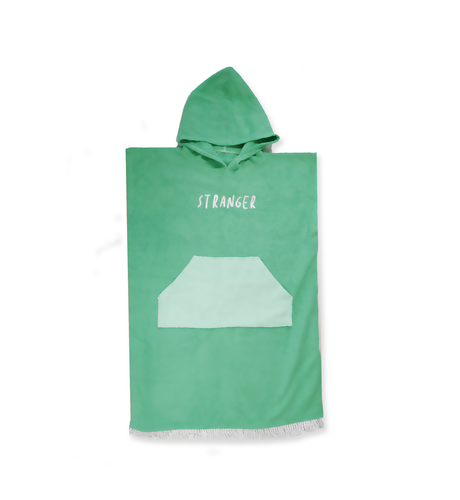 Hello Stranger Poncho Towel - Green/Green
