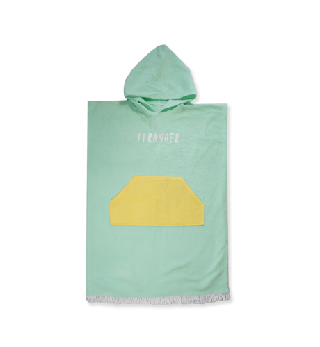 Hello Stranger Poncho Towel - Mint/Yellow