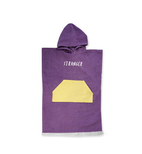 Hello Stranger Poncho Towel - Purple/Yellow