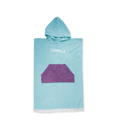 Hello Stranger Poncho Towel - Turquoise/Purple