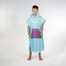 Hello Stranger Poncho Towel - Turquoise/Purple