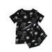 Hello Stranger Boys Summer PJ's - Black Wave