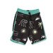 Hello Stranger Ocean Long Board Short - Black/Green