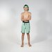 Hello Stranger Kermit Long Board Short - Green Check
