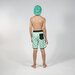 Hello Stranger Kermit Long Board Short - Green Check